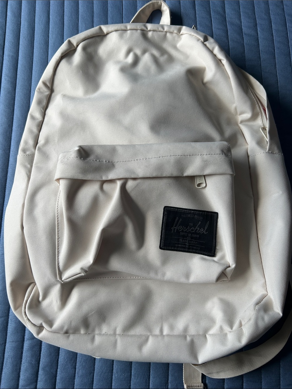 Herschel Supply Company Cream Backpack with Front Pocket